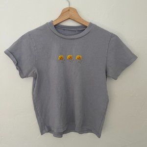 y2k embroidered baby tee